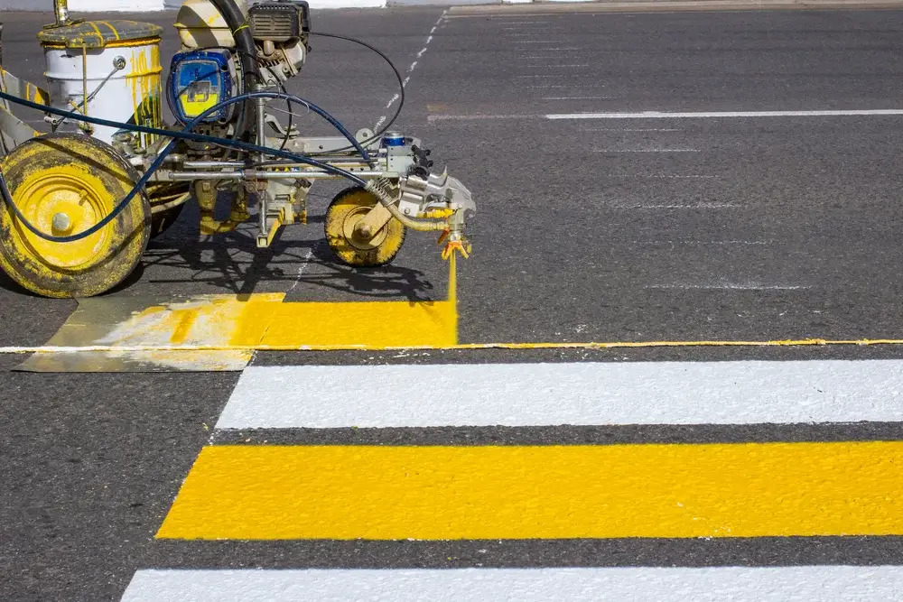 Line Striping services by AB Asphalt Solutions